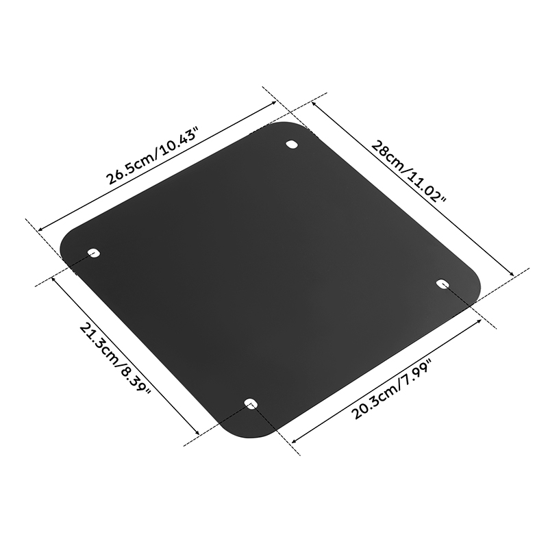 The differences among the three base plates of TCMT