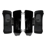 TCMT Vivid Black 5" Stretched Hard Saddlebags 6"x9" CVO Speaker Lids Fit For Harley Touring '93-'13