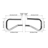 TCMT Vivid Black Saddlebag Support Guards Fit For Harley Sport Glide '18-'25 - TCMT