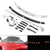 TCMT LED Windshield Trim Turn Signals Fit For Harley Electra Street Tri Glide '14-'24 - TCMT