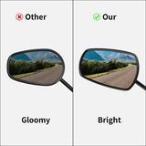 TCMT Universal 8mm Threaded Rear View Mirrors Fit For Harley Touring Road Electra Glide Softail Dyna - TCMT