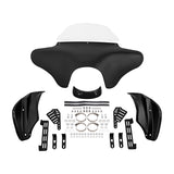 TCMT Front Batwing Outer Fairing with Windshield Mounting Brackets Hardwares Fit For Harley