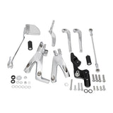 TCMT Driver FootPegs Bracket Brake Lever Pedal Fit For Harley Street Bob '18-'23