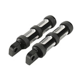 TCMT Black Motorcycle Footpeg FootPegs Rests Fit For Harley - TCMT