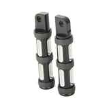 TCMT Black Motorcycle Footpeg FootPegs Rests Fit For Harley - TCMT