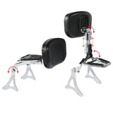 TCMT Adjustable Driver Passenger Backrest Fit For Harley Electra Glide Standard Road Glide Road King Street Glide - TCMT