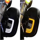 TCMT LED Fairing Lower Grill Turn Signal Running Light For Harley Touring '14-'23.5 - TCMT