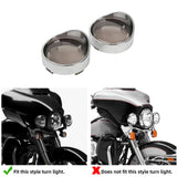 TCMT Bullet Turn Signal Light Lens Trim Visor Style Fit For Harley Sportster Softail - TCMT