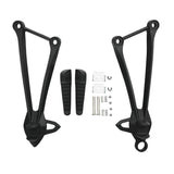 TCMT Rear Passenger Foot Pegs Bracket Silver Fit For Kawasaki Ninja ZX6R '09-'25 - TCMT