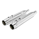TCMT 4" Slip On Straight Mufflers Exhaust Pipe Fit For Harley Touring '17-'24 - TCMT
