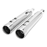 TCMT 4" Megaphone Slip-On Muffler Exhaust Pipes Fit For Harley Touring '17-'24 - TCMT