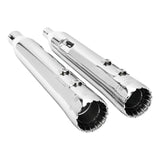 TCMT 4" Megaphone Slip-On Muffler Exhaust Pipes Fit For Harley Touring '17-'24 - TCMT