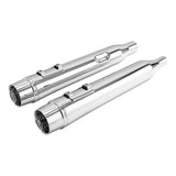 TCMT 4" Slip On Straight Mufflers Exhaust Pipe Fit For Harley Touring '17-'24 - TCMT
