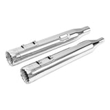 TCMT 4" Megaphone Slip-On Muffler Exhaust Pipes Fit For Harley Touring '17-'24 - TCMT