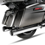 TCMT 4" Megaphone Slip-On Muffler Exhaust Pipes Fit For Harley Touring '17-'24 - TCMT