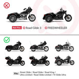 TCMT Rider & Passenger Two Up Seat Fit For Harley Touring '09-'23