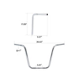 TCMT 10'' 12'' 14'' 16'' 18'' Ape Hanger Handlebar Bar Chrome For Harley FLST FXST Sportster XL - TCMTMOTOR