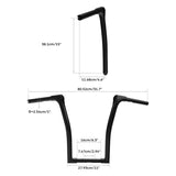 TCMT 13" 15" Rise Ape Hanger Bar Handlebar 1 1/4" Fit For Harley Softail '18-'24 - TCMT