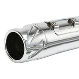 TCMT 4" Slip On Straight Mufflers Exhaust Pipe Fit For Harley Touring '17-'24 - TCMT