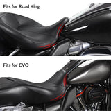 TCMT Rider & Passenger Two Up Seat Fit For Harley Touring '09-'23