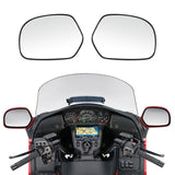 Honda GL1800 motorcycle dashboard with windshield and replacement mirror glass