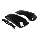 TCMT Vivid Black Saddlebag Lids Fit For Harley Touring '93-'13