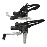 TCMT Front Driver FootPegs Rest Pedals Bracket Set Fit For YAMAHA YZF-R7 '22-'25 - TCMT