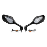 TCMT Rear View Side Mirrors with LED Turn Signals Fit For Honda CBR1000RR '08-'16 - TCMT