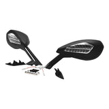 TCMT Turn Signal Integrated Rear View Side Mirrors Fit For DUCATI '15-'20
