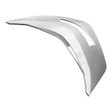 Chrome motorcycle rear fender with vent cut-out on white background