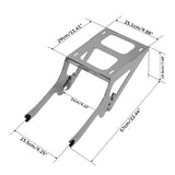 TCMT Detachable Two Up Mount Luggage Rack Fit For Harley Deluxe Heritage Classic 18-'25 - TCMT