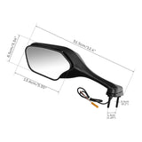 TCMT Rear View Side Mirrors with LED Turn Signals Fit For Honda CBR1000RR '08-'16 - TCMT