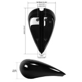 TCMT 5" Stretched 4.5 Gal.Gallons Fuel Gas Tank Fit For Harley Touring Glide Choppers - TCMT