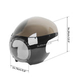 TCMT 5 3/4" Front Headlight Fairing W/ Smoke Windshiled Fit For Harley Sportster Dyna - TCMT