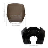 TCMT Front Headlight Fairing 15'' Windshield Fit For Harley Dyna '07–'17 Sportster '16-'19 - TCMT