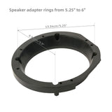 TCMT Pair Speaker Adapter Rings 5.25" To 6" Fit For Harley Touring '98-'13 - TCMT
