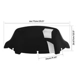 TCMT 10.5" Windshield Fit For Harley Electra Glide Ultra Limited '14-'24 - TCMT