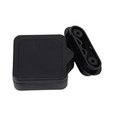 Black magnetic security tag remover for retail anti-theft system on white background