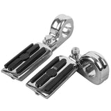 TCMT 1 1/4" Engine Guards Foot Pegs Footpegs Mounting Clamps Fit For Harley Touring - TCMT