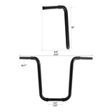 TCMT 1 1/4'' Hanger Bar Handlebar Black Fit For Harley FLST FXST Sportster - TCMT