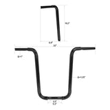 TCMT 1 1/4'' Hanger Bar Handlebar Black Fit For Harley FLST FXST Sportster - TCMT