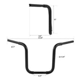 TCMT 1 1/4'' Hanger Bar Handlebar Black Fit For Harley FLST FXST Sportster - TCMT