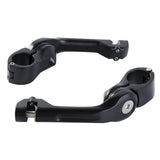 TCMT 1 1/4" Long Angled Highway Engine Guard Bar Footpegs Mount Kit For Harley - TCMTMOTOR