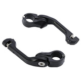 TCMT 1 1/4" Long Angled Highway Engine Guard Bar Footpegs Mount Kit For Harley - TCMTMOTOR