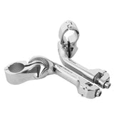 TCMT 1 1/4" Long Angled Highway Engine Guard Bar Footpegs Mount Kit For Harley - TCMTMOTOR