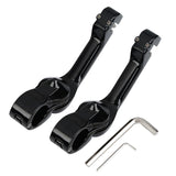 TCMT 1 1/4" Long Angled Highway Engine Guard Bar Footpegs Mount Kit For Harley - TCMTMOTOR