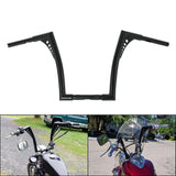 TCMT 10'' 12'' 14'' 16''18" 20" Rise 1.25" Handlebar Bar Black For Harley Davidson FLST FXST - TCMTMOTOR