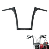 TCMT 10'' 12'' 14'' 16''18" 20" Rise 1.25" Handlebar Bar Black For Harley Davidson FLST FXST - TCMTMOTOR