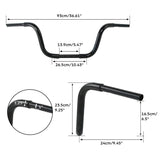 TCMT 10''/12''/14''/16''/18'' Rise Ape Hanger Handlebar Bars Fit For Harley FLST FXST - TCMTMOTOR