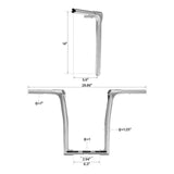 TCMT 10"/14" Rise Ape Hanger Handlebar Fit For Harley Softail '18-'24 - TCMT